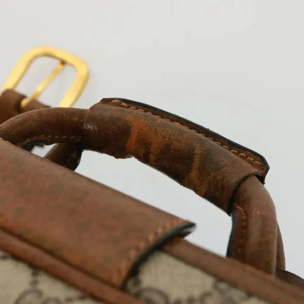 GUCCI GG Supreme Boston Bag Pvc Beige
